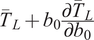 upper T bar upper L plus b 0 partial differential upper T bar upper L partial differential b 0