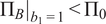 upper Pi Bb 1 equals 1 less than upper Pi 0
