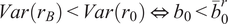 VarrB less than Varr 0 left right double arrow b 0 less than b bar 0 r