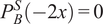 PBS minus 2 x equals 0