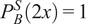 PBS 2 x equals 1