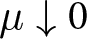 mu down arrow 0
