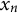 x Subscript n