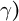 gamma right parenthesis