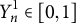 upper Y Subscript n Superscript 1 Baseline element of left bracket 0 comma 1 right bracket
