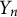 upper Y Subscript n