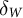 delta Subscript upper W
