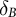 delta Subscript upper B