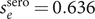 sesero equals 0.636