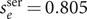seser equals 0.805