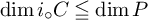 dimension i Subscript ring Baseline upper C less than over equals dimension upper P