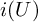 i left parenthesis upper U right parenthesis
