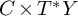 upper C times upper T Superscript asterisk Baseline upper Y