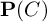 bold upper P left parenthesis upper C right parenthesis