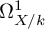 normal upper Omega Subscript upper X divided by k Superscript 1