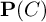 bold upper P left parenthesis upper C right parenthesis