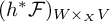 left parenthesis h Superscript asterisk Baseline script upper F right parenthesis Subscript upper W times Sub Subscript upper X Subscript upper V