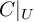 upper C vertical bar Subscript upper U Baseline