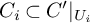 upper C Subscript i Baseline subset of upper C Superscript prime Baseline vertical bar Subscript upper U Sub Subscript i Subscript Baseline