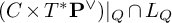 left parenthesis upper C times upper T Superscript asterisk Baseline bold upper P Superscript or Baseline right parenthesis vertical bar Subscript upper Q Baseline intersection upper L Subscript upper Q Baseline
