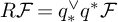 upper R script upper F equals q Subscript asterisk Superscript or Baseline q Superscript asterisk Baseline script upper F