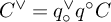 upper C Superscript or Baseline equals q Subscript ring Superscript or Baseline q Superscript ring Baseline upper C