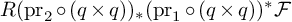 upper R left parenthesis pr 2 ring left parenthesis q times q right parenthesis right parenthesis Subscript asterisk Baseline left parenthesis pr 1 ring left parenthesis q times q right parenthesis right parenthesis Superscript asterisk Baseline script upper F
