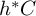 h Superscript asterisk Baseline upper C