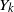 upper Y Subscript k