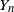 upper Y Subscript n