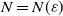 upper N equals upper N left parenthesis epsilon right parenthesis
