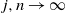 j comma n right arrow normal infinity
