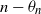 n minus theta Subscript n