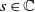 s element of double struck upper C