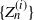 StartSet upper Z Subscript n Superscript left parenthesis i right parenthesis Baseline EndSet