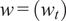 w equals wt