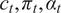 ct comma pi t comma alpha t