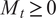 Mt greater than or equals 0