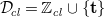 script upper D Subscript c l Baseline equals double struck upper Z Subscript c l Baseline union StartSet bold t EndSet