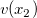 v left parenthesis x 2 right parenthesis