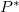 upper P Superscript asterisk