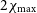 2 chi Subscript max