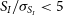 upper S Subscript upper I Baseline divided by sigma Subscript upper S Sub Subscript upper I Baseline less than 5