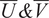 upper U bar ampersand upper V bar