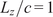 Lz slash c equals 1