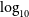 log Subscript 10