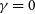 gamma equals 0
