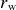 r Subscript normal w