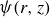 psi left parenthesis r comma z right parenthesis