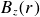 upper B Subscript z Baseline left parenthesis r right parenthesis